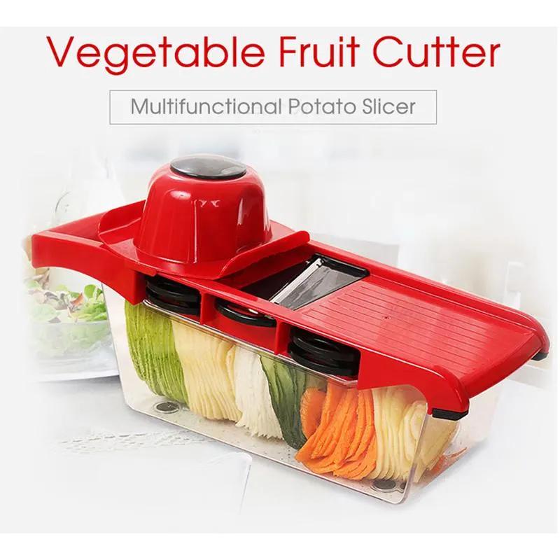 Mandoline Multi-functional Vegetable Cutter | Manual Potato Peeler, Carrot, Cheese, Grater Dicer