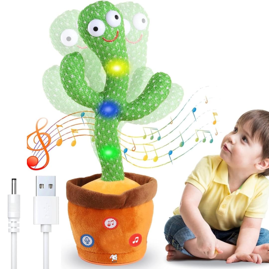 Portable Rechargeable Dancing Cactus Toy