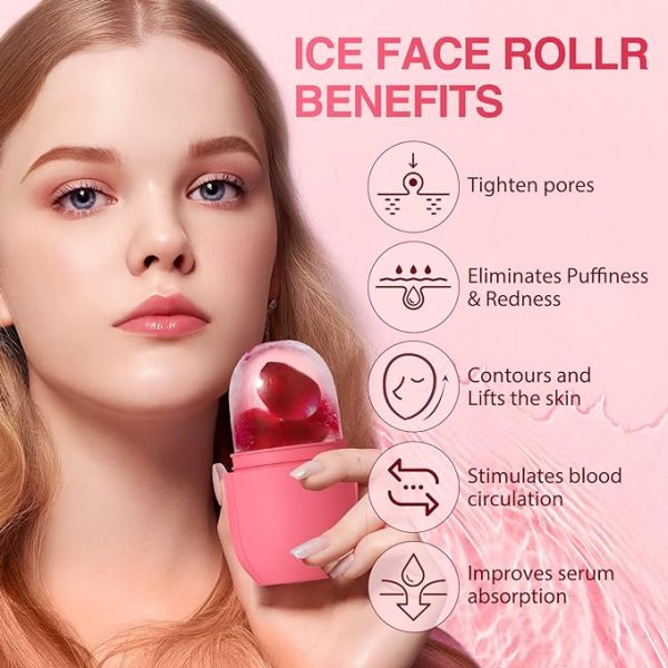 Silicone Ice Roller With Box For Face Care & Glow