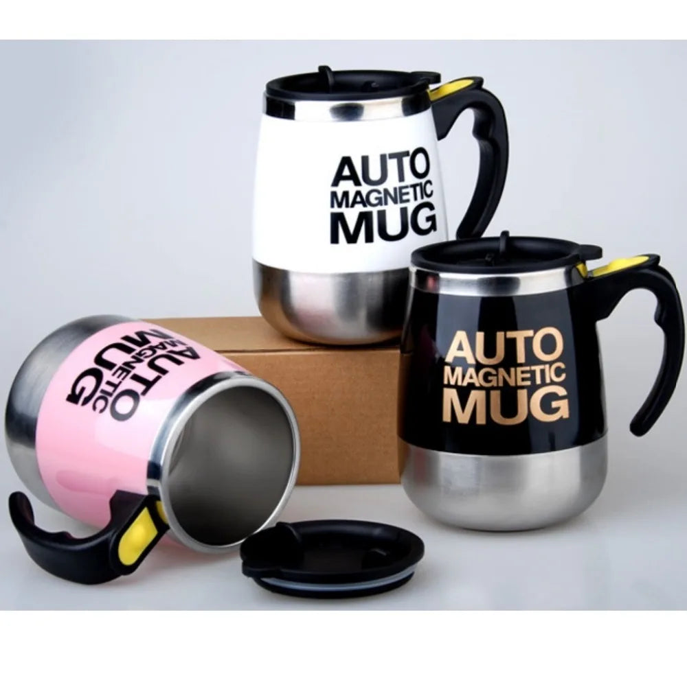 Auto Magnetic Mug Coffee Milk Mix  Stainless Steel