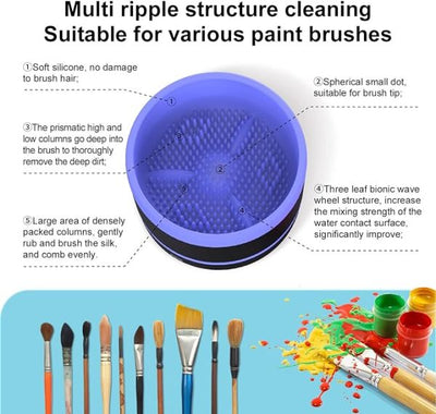 Makeup & Paint Brush Cleaner Machine – Electric