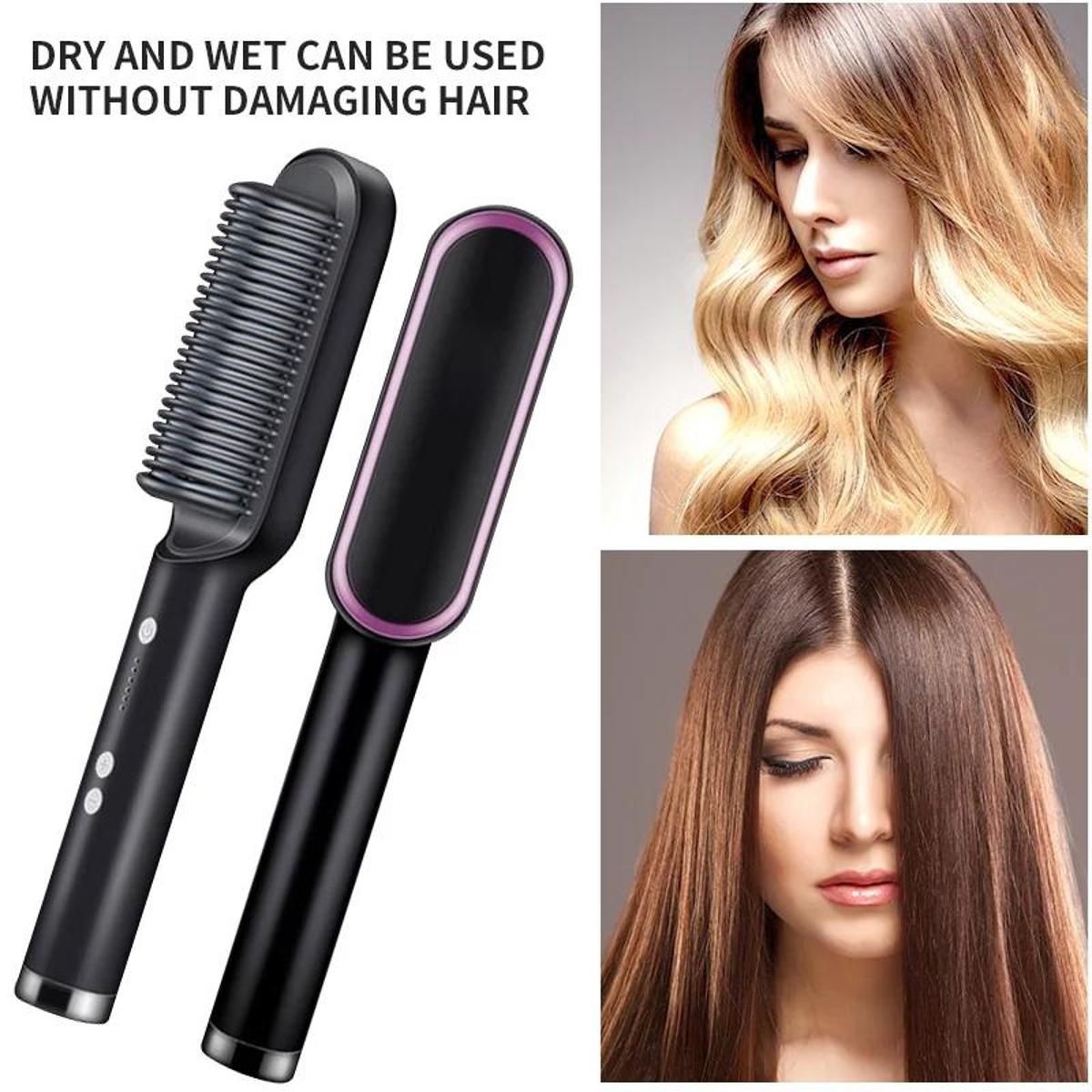 Electric Professional Hair Straightening Brush