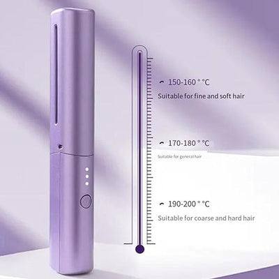 Wireless Travel Comb Hair Straightener