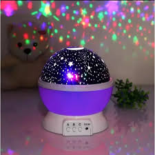 Color Changing Lamp with Star Light Projector